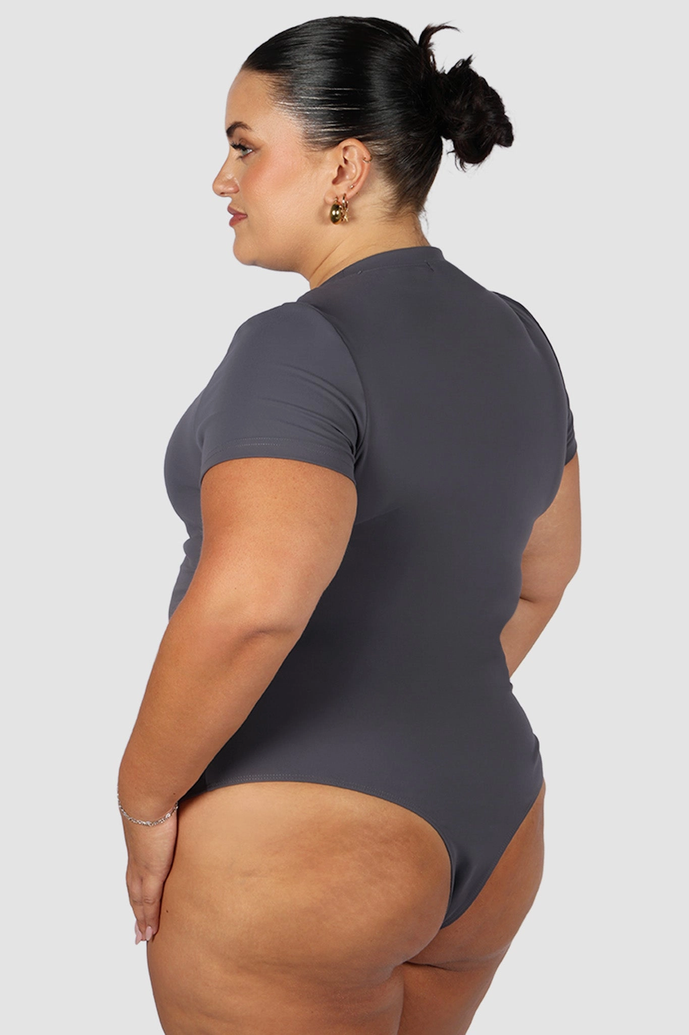 S/S BODYSUIT GREY