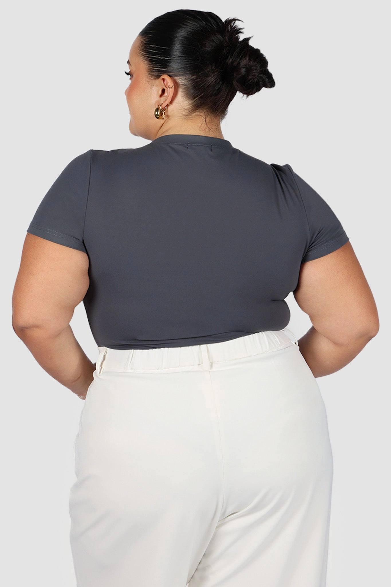 S/S BODYSUIT GREY