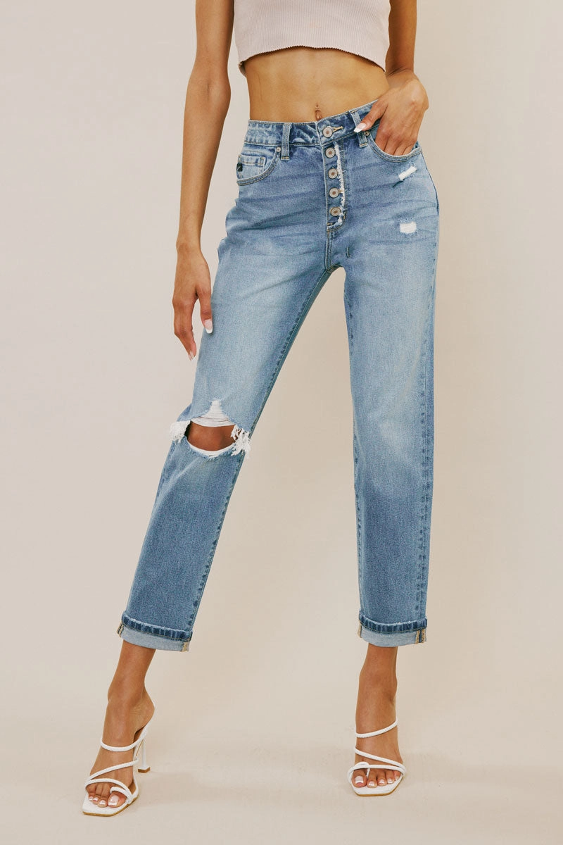 Stormi High Rise Mom Jeans