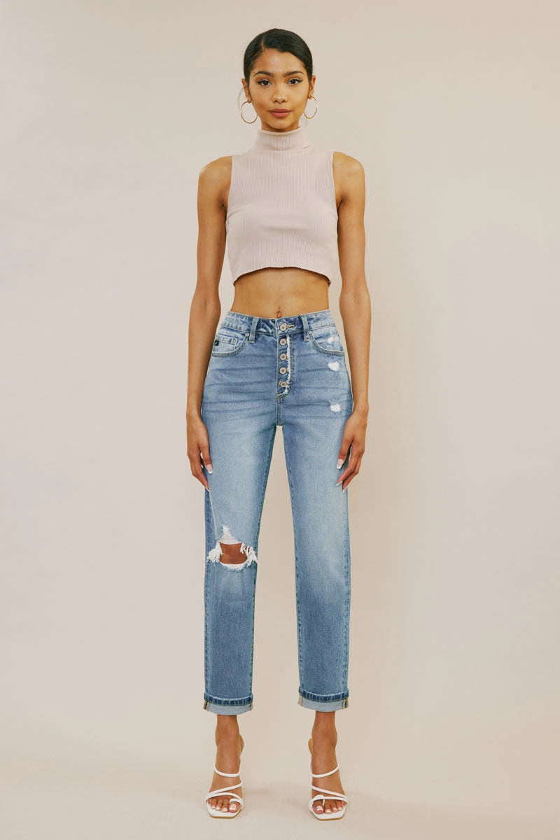 Stormi High Rise Mom Jeans