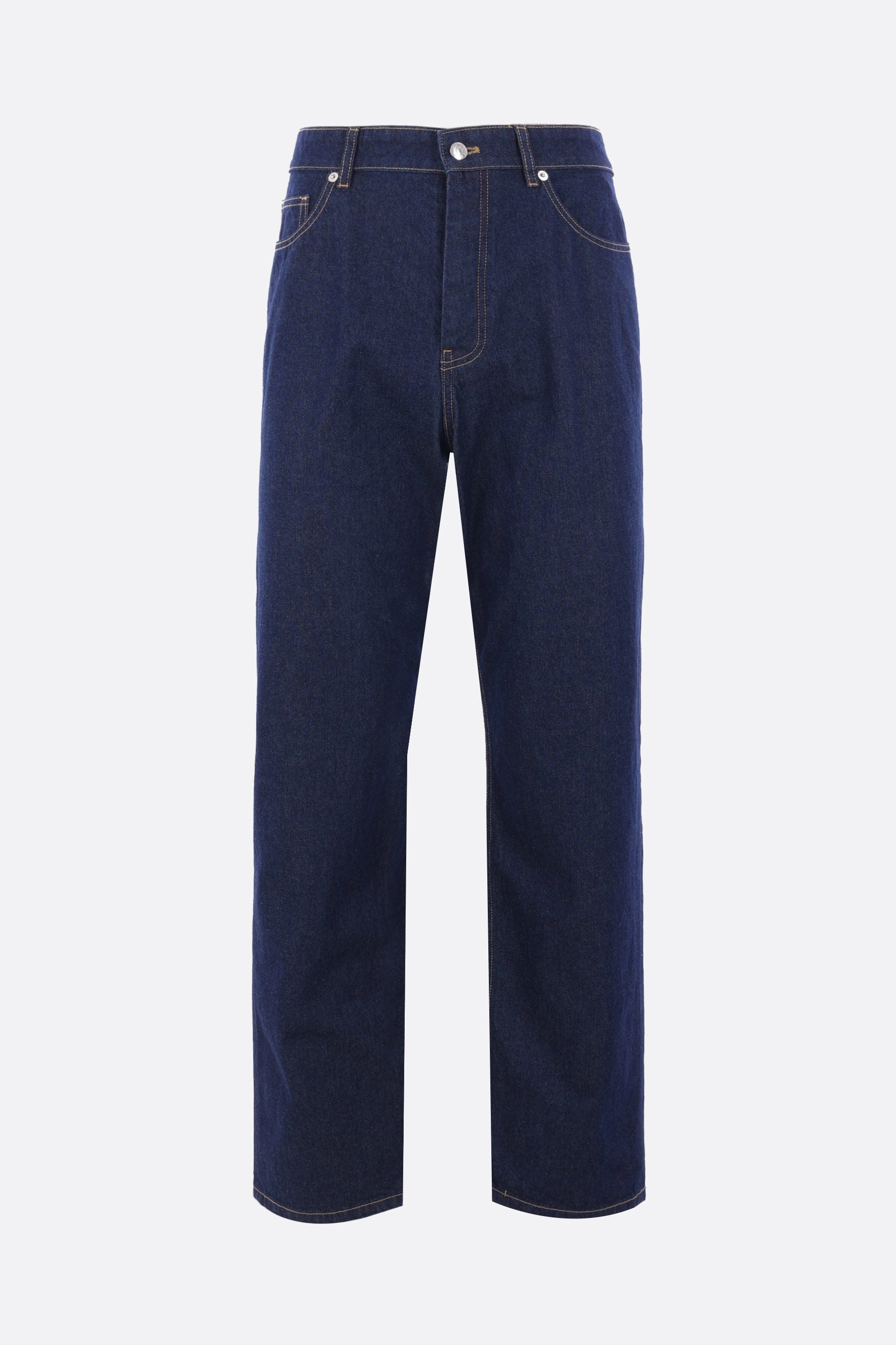 straight-leg jeans in denim