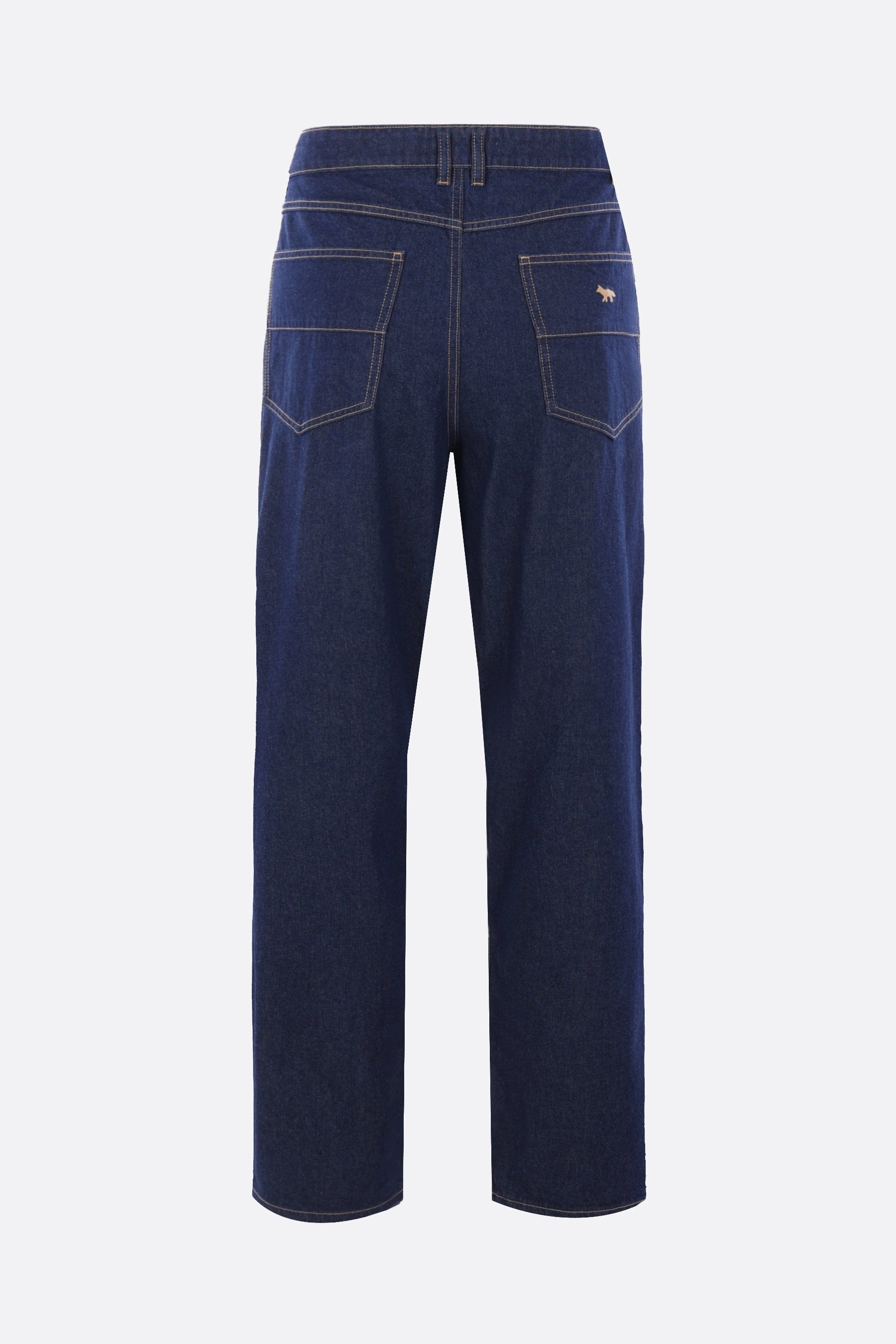 straight-leg jeans in denim