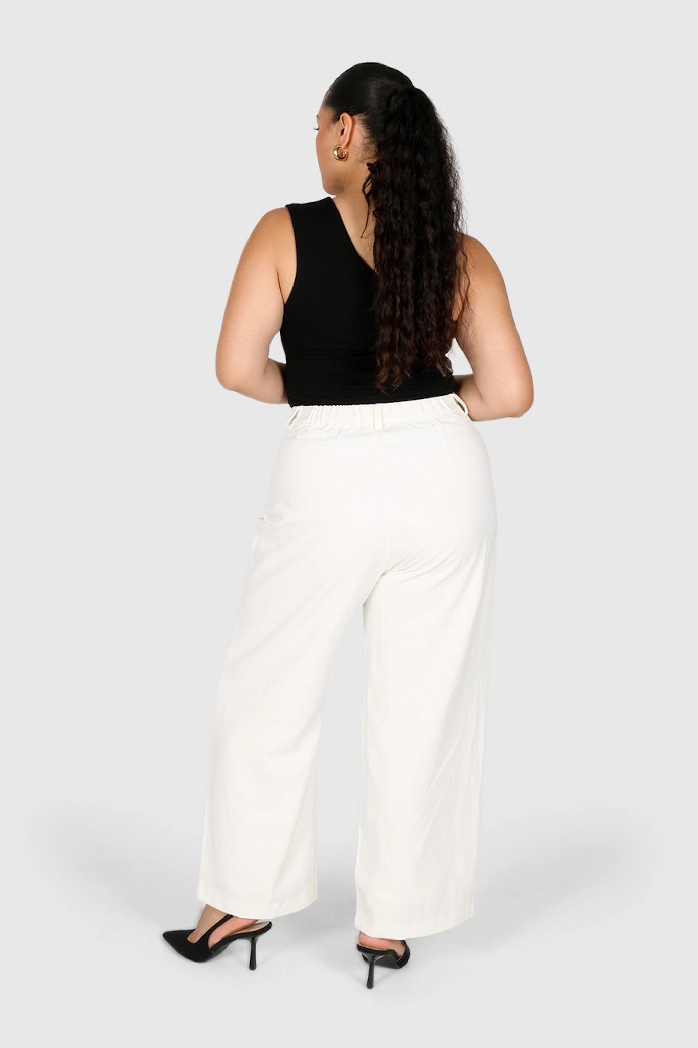 SULLIVAN ONE SHOULDER TOP BLACK