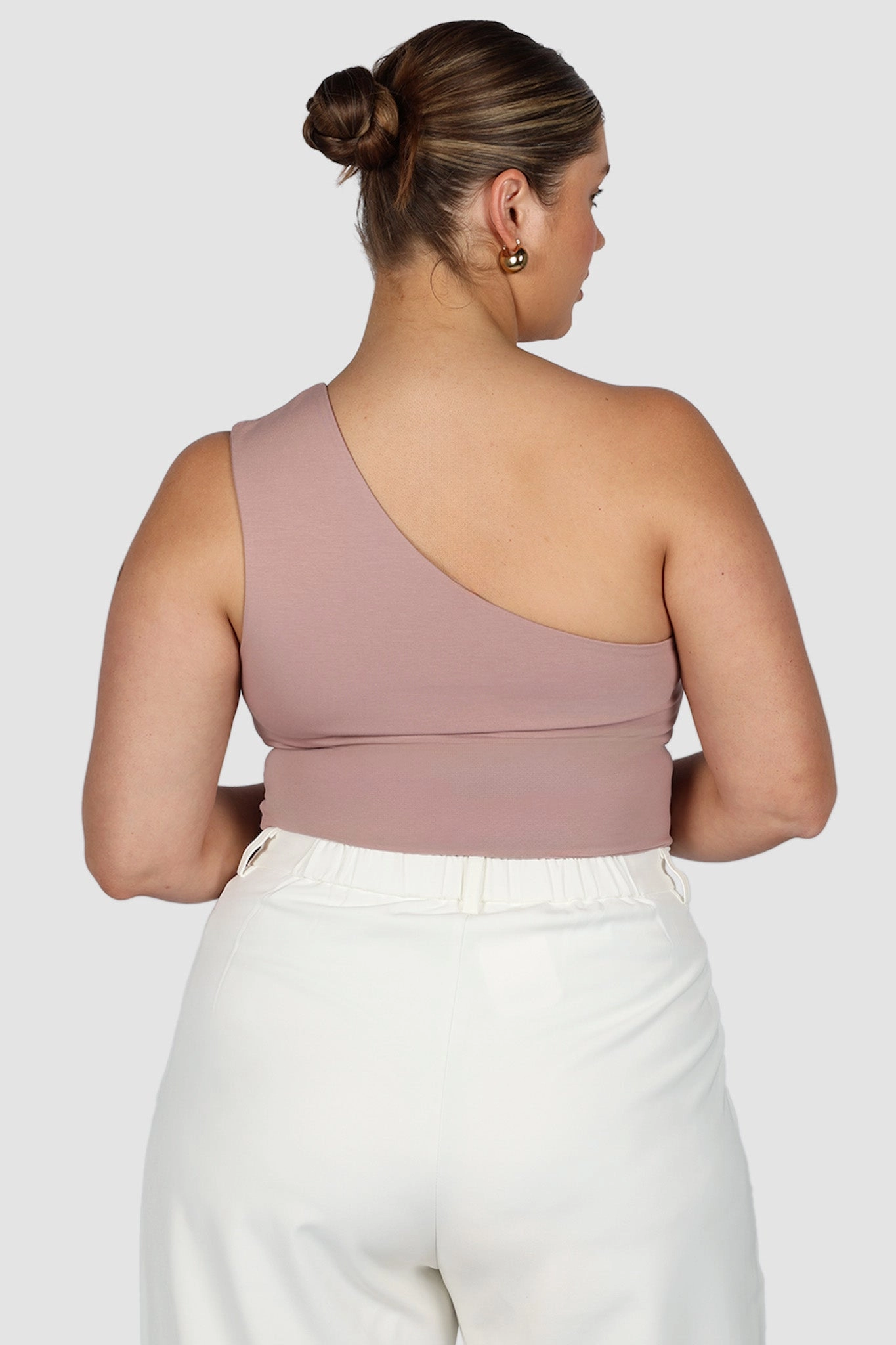 SULLIVAN ONE SHOULDER TOP BLUSH
