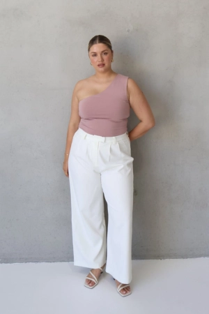 SULLIVAN ONE SHOULDER TOP BLUSH