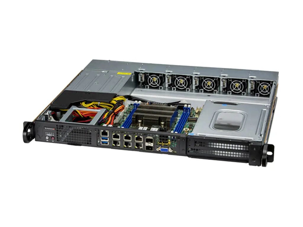 Supermicro IoT SuperServer 110D-16C-FRDN8TP - Server - rack-mountable 1U - 1 x Xeon D-2775TE / up to 3.1 GHz - RAM 0 GB - no SYS-110D-16C-FRDN8TP