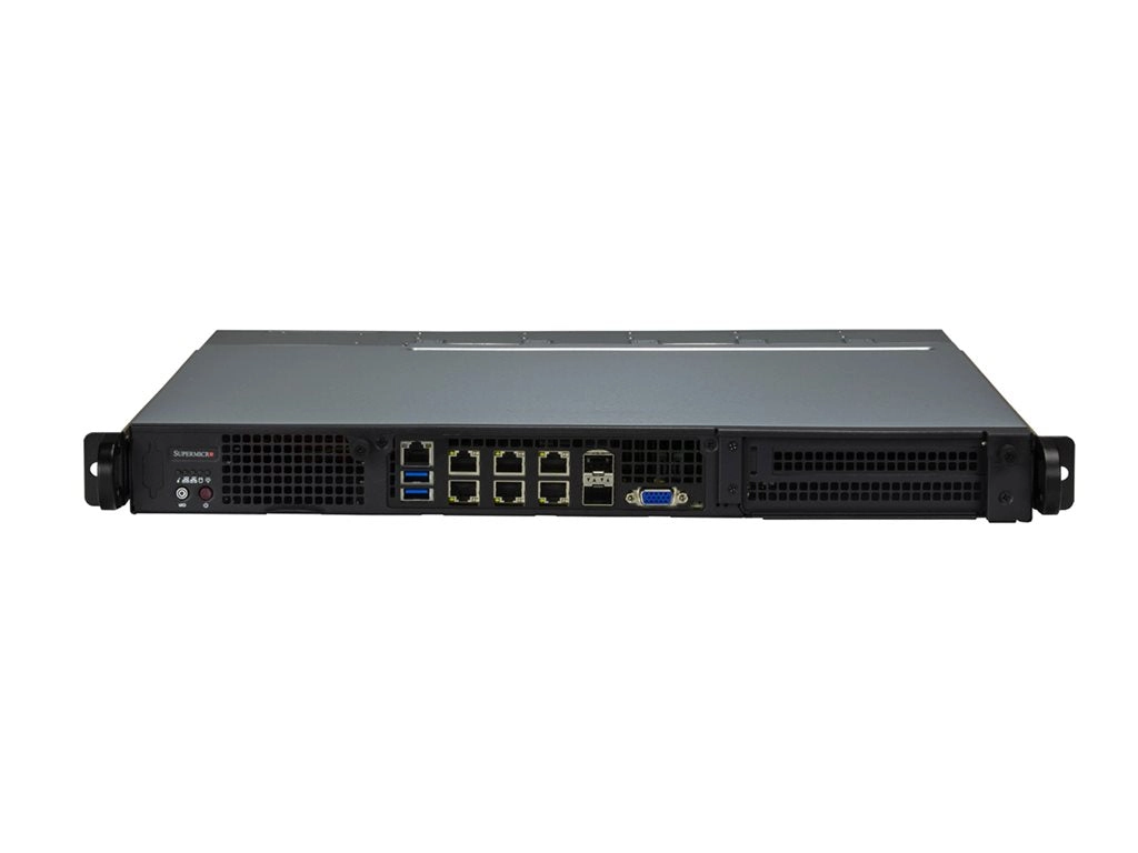 Supermicro IoT SuperServer 110D-16C-FRDN8TP - Server - rack-mountable 1U - 1 x Xeon D-2775TE / up to 3.1 GHz - RAM 0 GB - no SYS-110D-16C-FRDN8TP