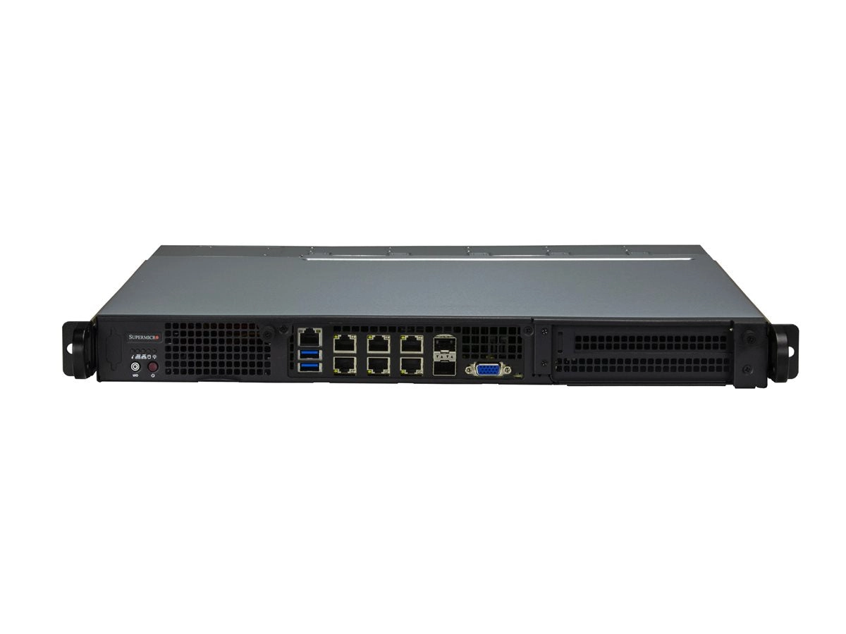 Supermicro IoT SuperServer 110D-16C-FRDN8TP - Server - rack-mountable 1U - 1 x Xeon D-2775TE / up to 3.1 GHz - RAM 0 GB - no SYS-110D-16C-FRDN8TP