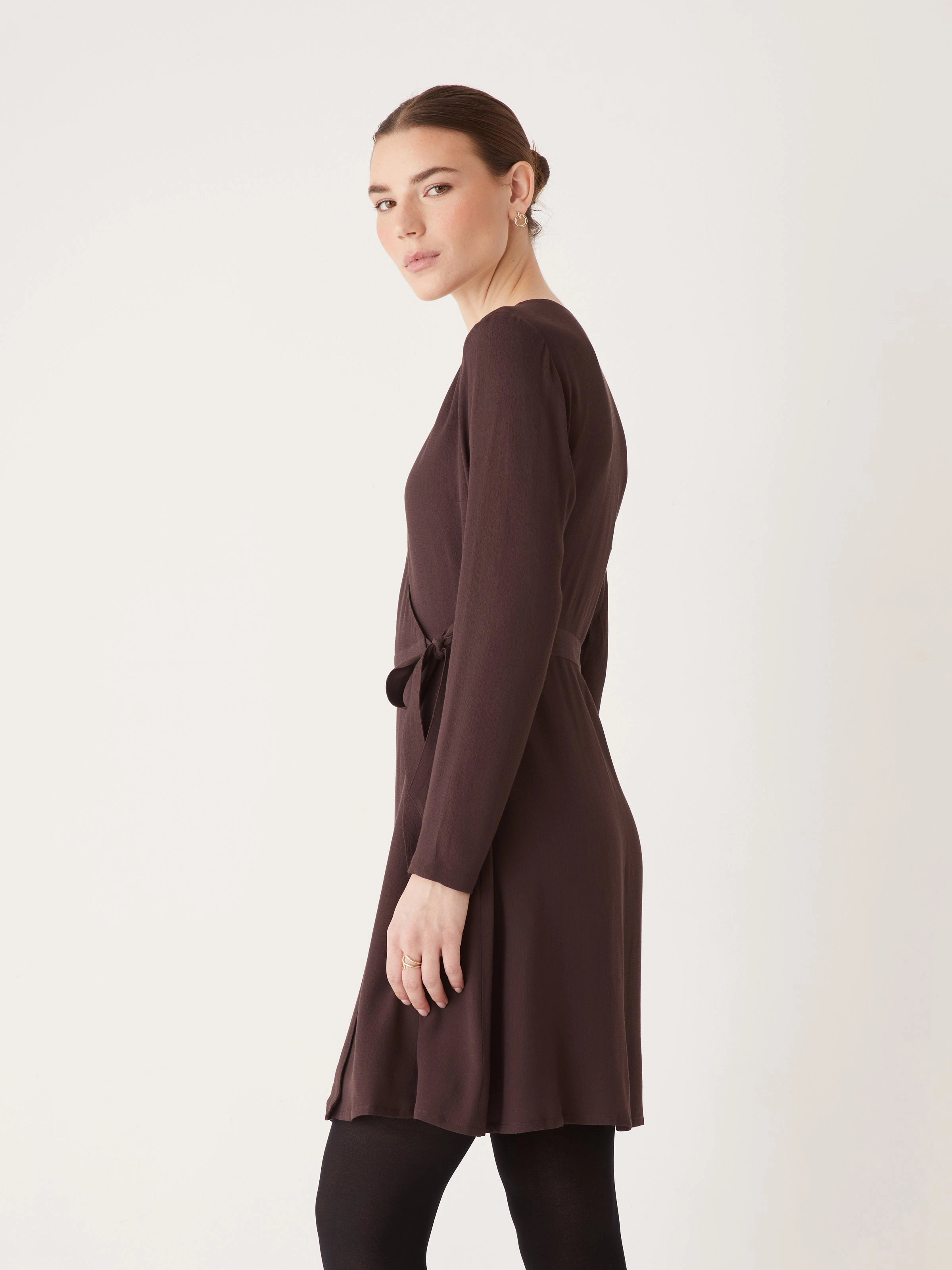 The Wrap Dress in Chocolate