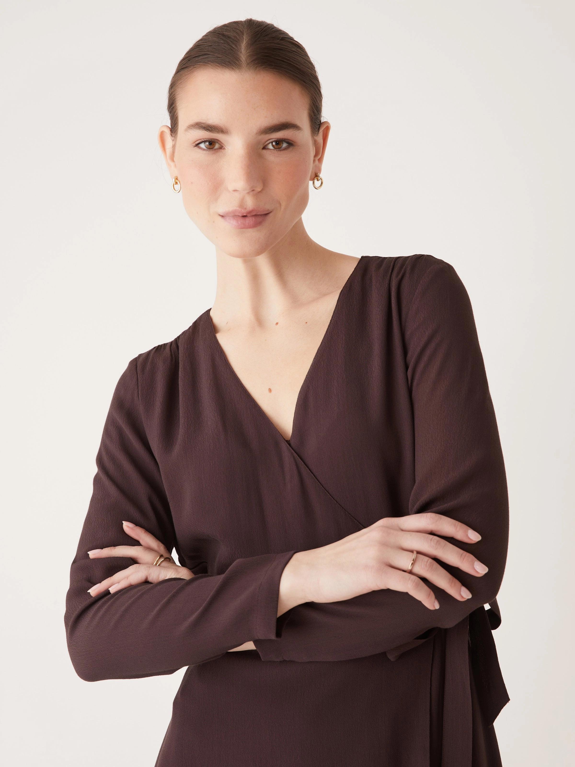 The Wrap Dress in Chocolate