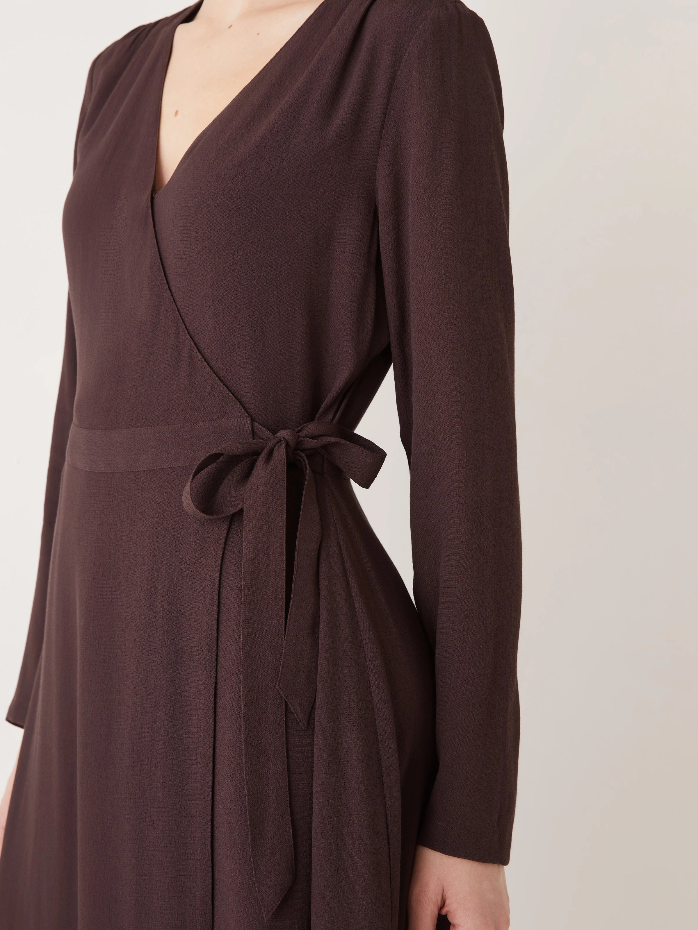 The Wrap Dress in Chocolate
