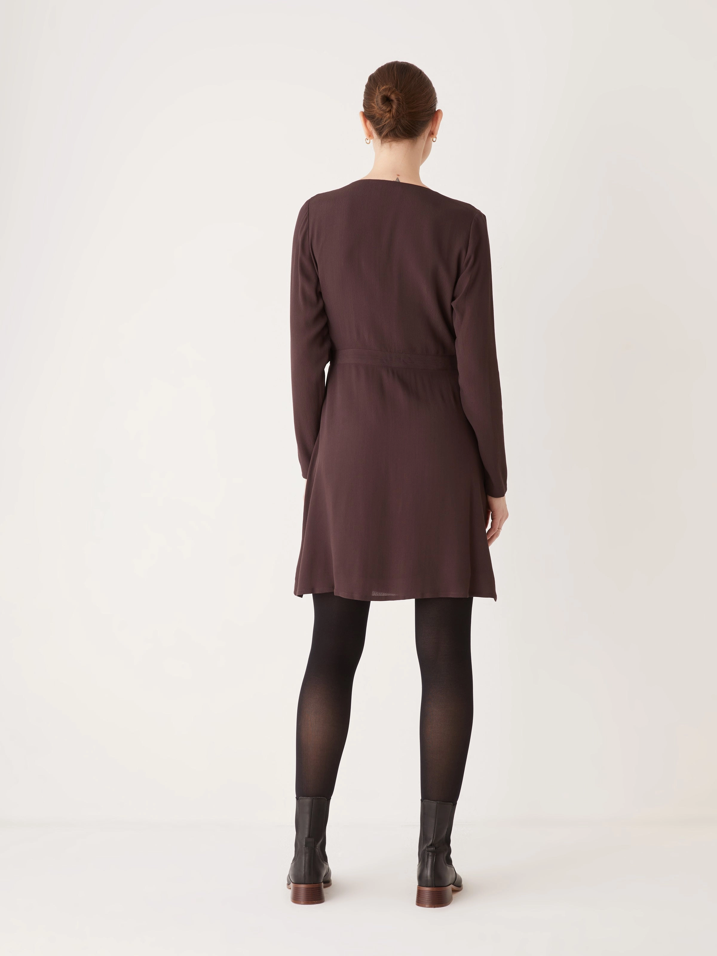 The Wrap Dress in Chocolate