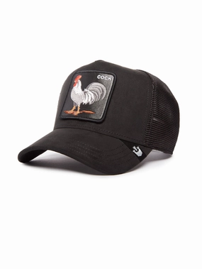 The Suede Rooster Hat - Black