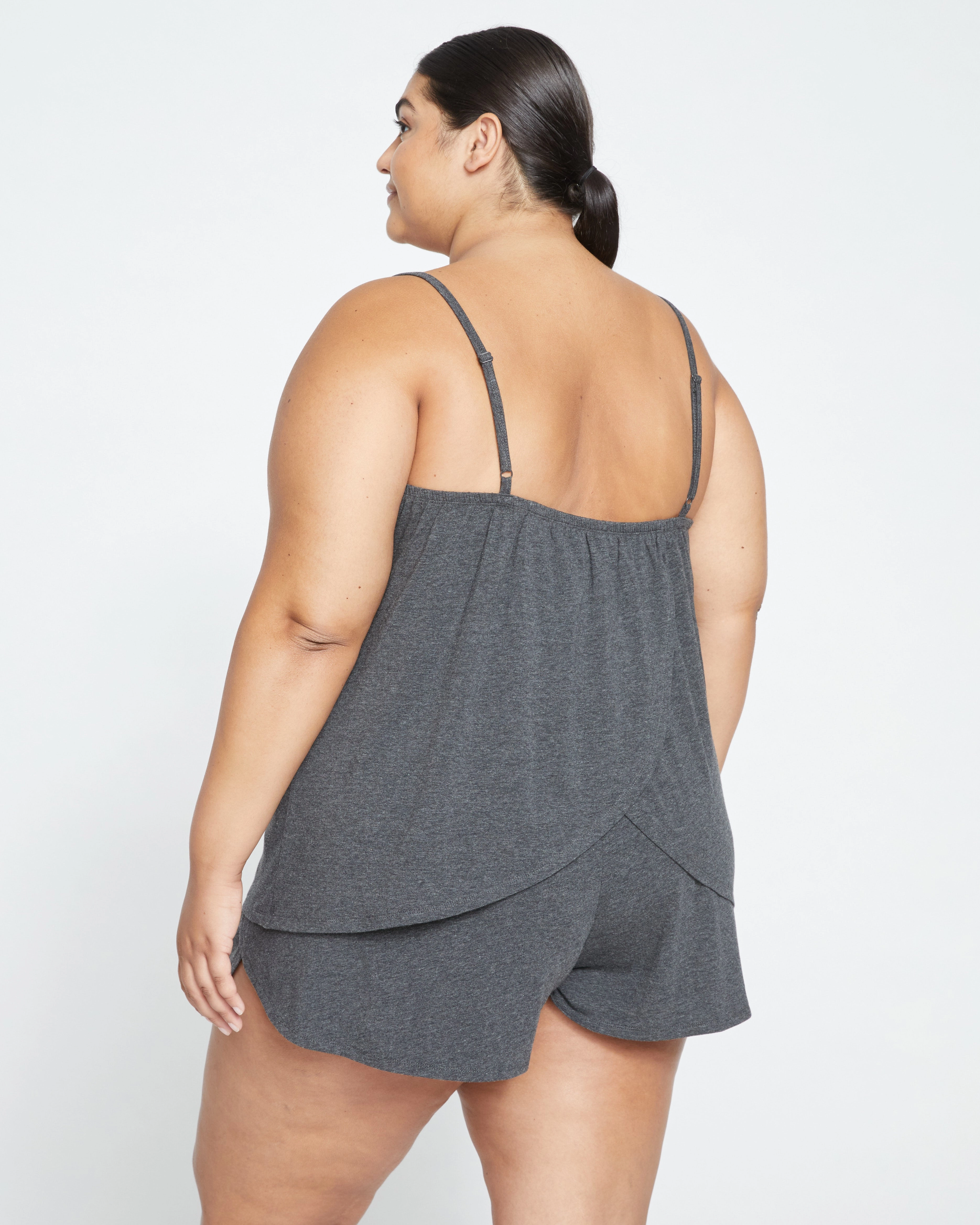 UltimateS Natalie Jersey Sleep Set - Heather Charcoal