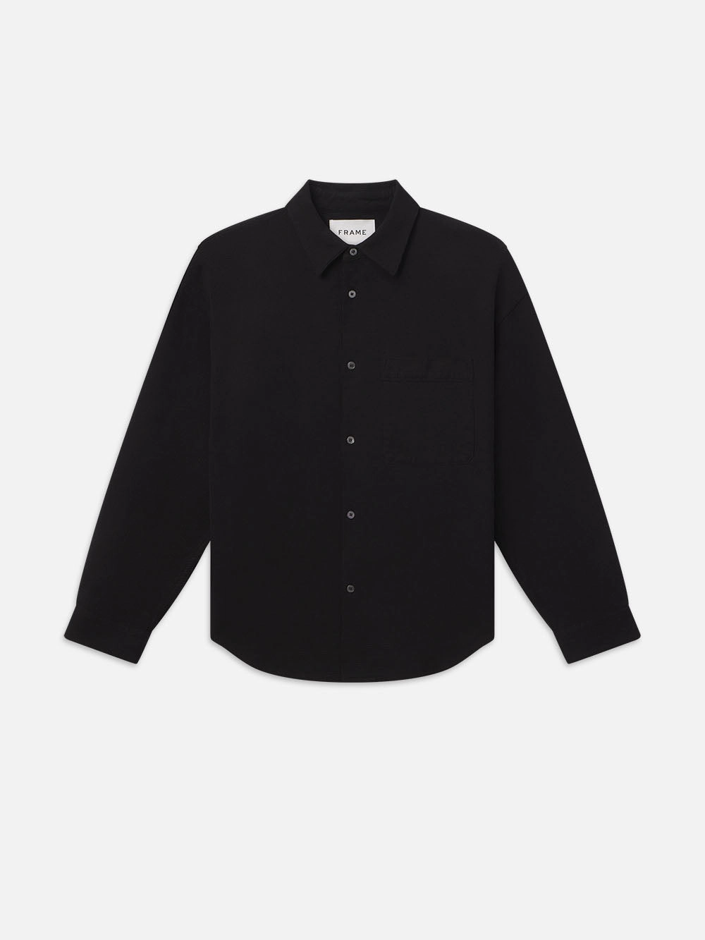 Waffle Textured Shirt -- Black