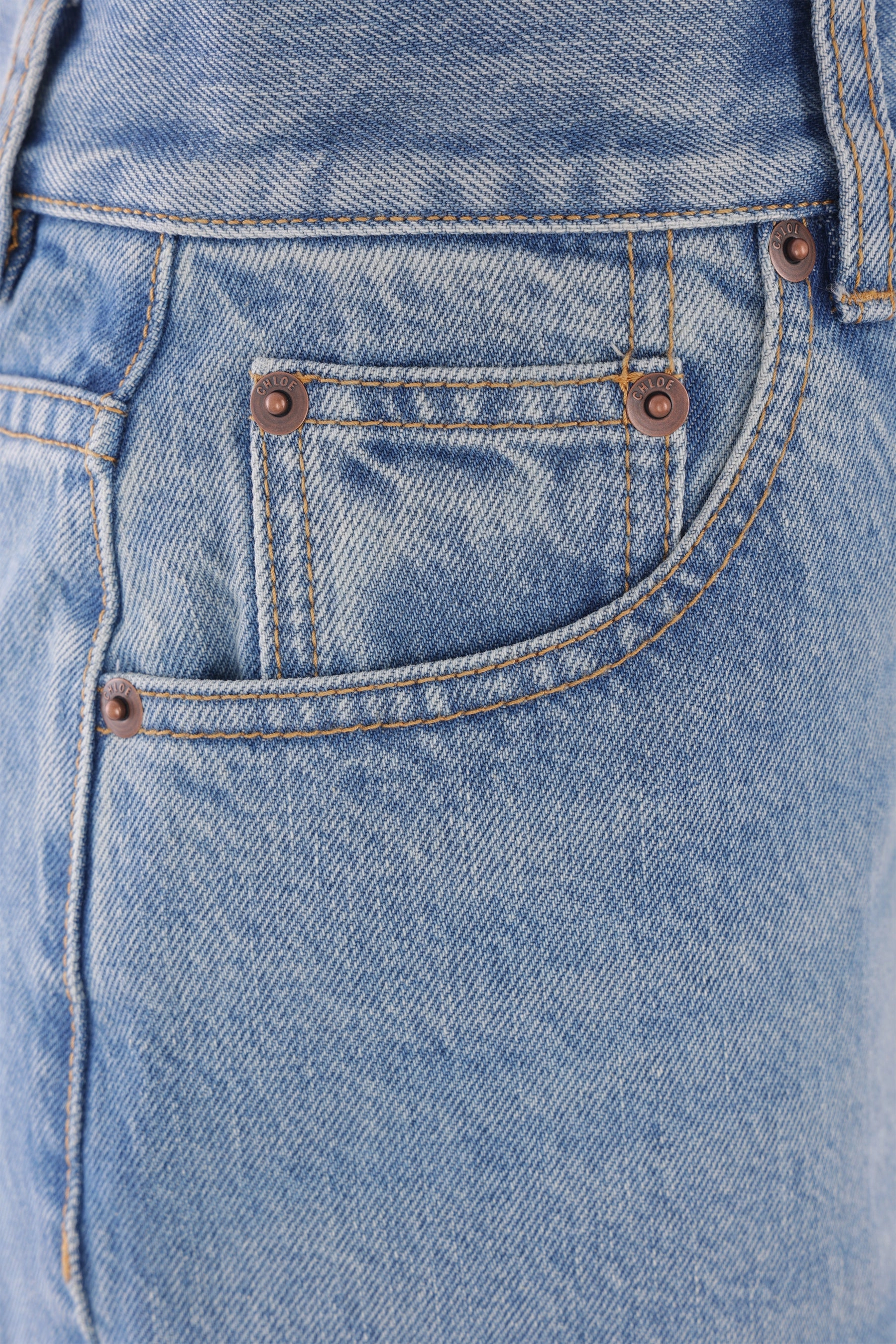 wide-leg jeans in denim