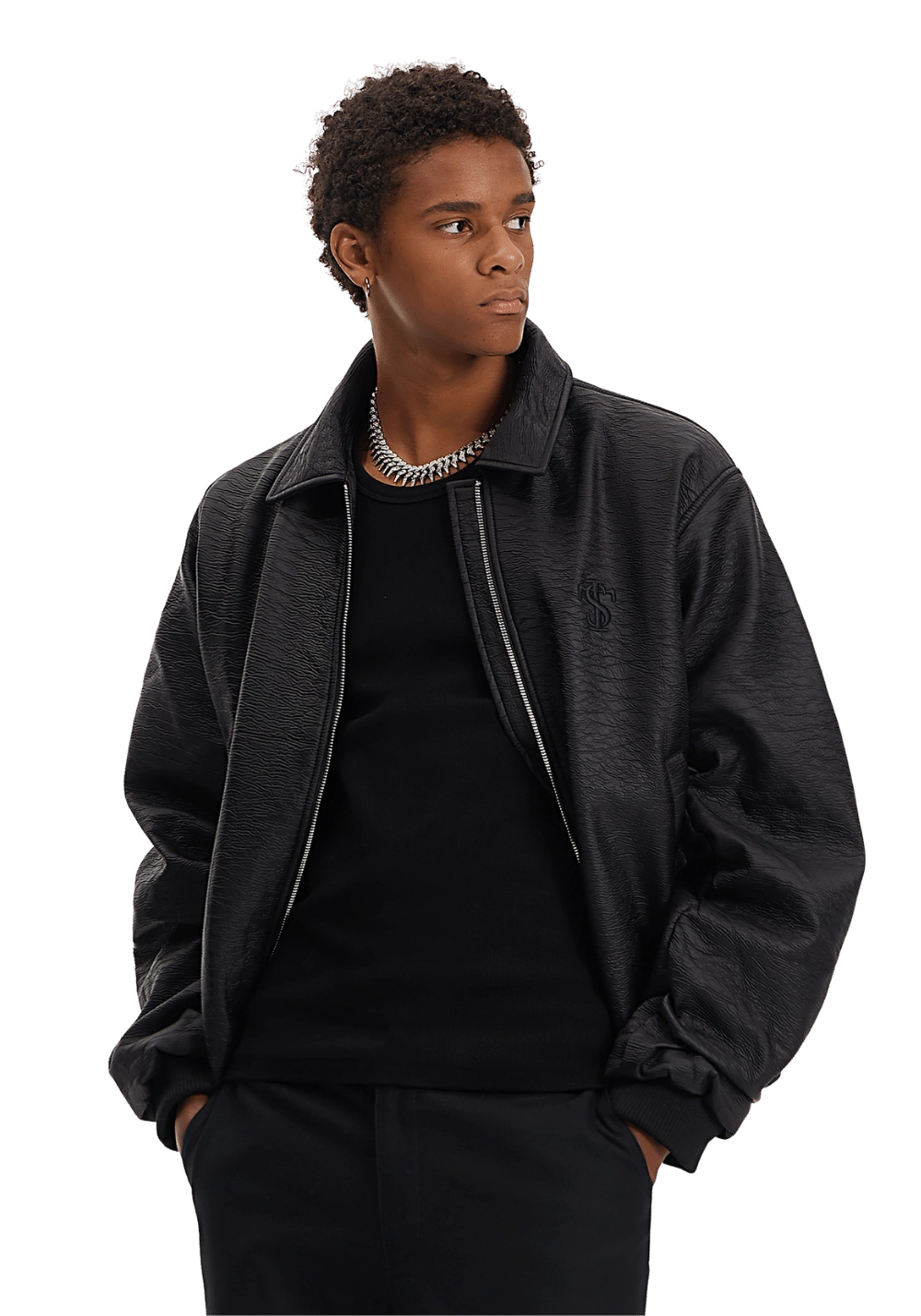 Wrinkled Leather Jacket