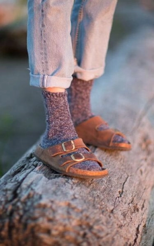 XS Unified - Fisherman's Cable Knit Crew Socks